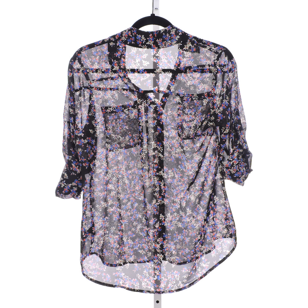 Express Floral  Women Button Down Blouse Size S